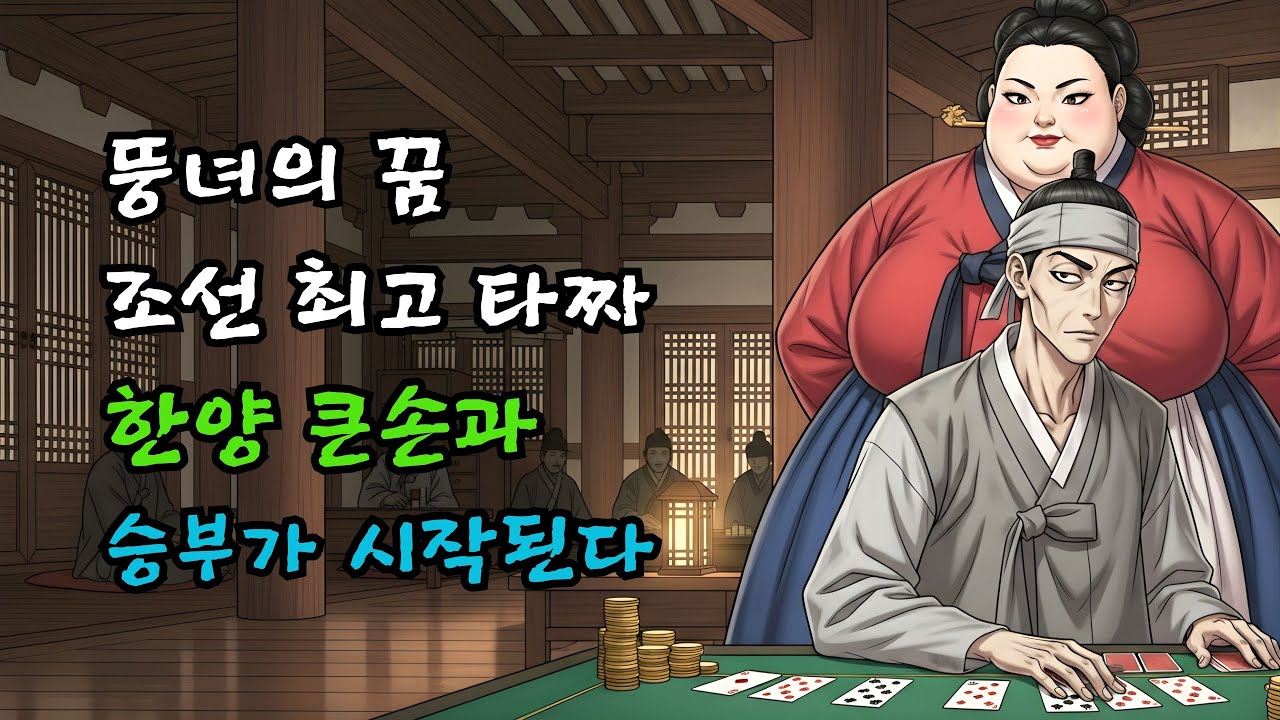 뚱녀, 조선 최고의 타짜를 꿈꾸다… 한양 큰손과의 승부가 시작된다 | 야담·만담·전설·옛날이야기·사연