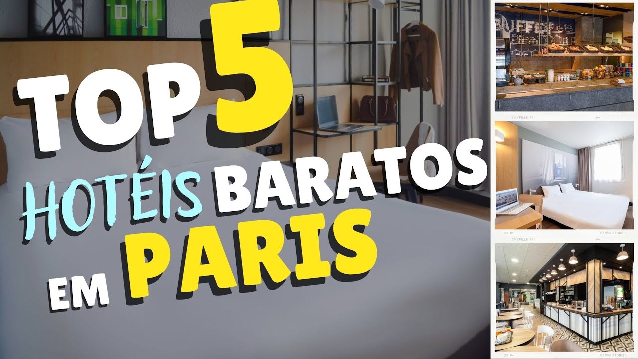 Top 5 hoteis BARATOS em PARIS
