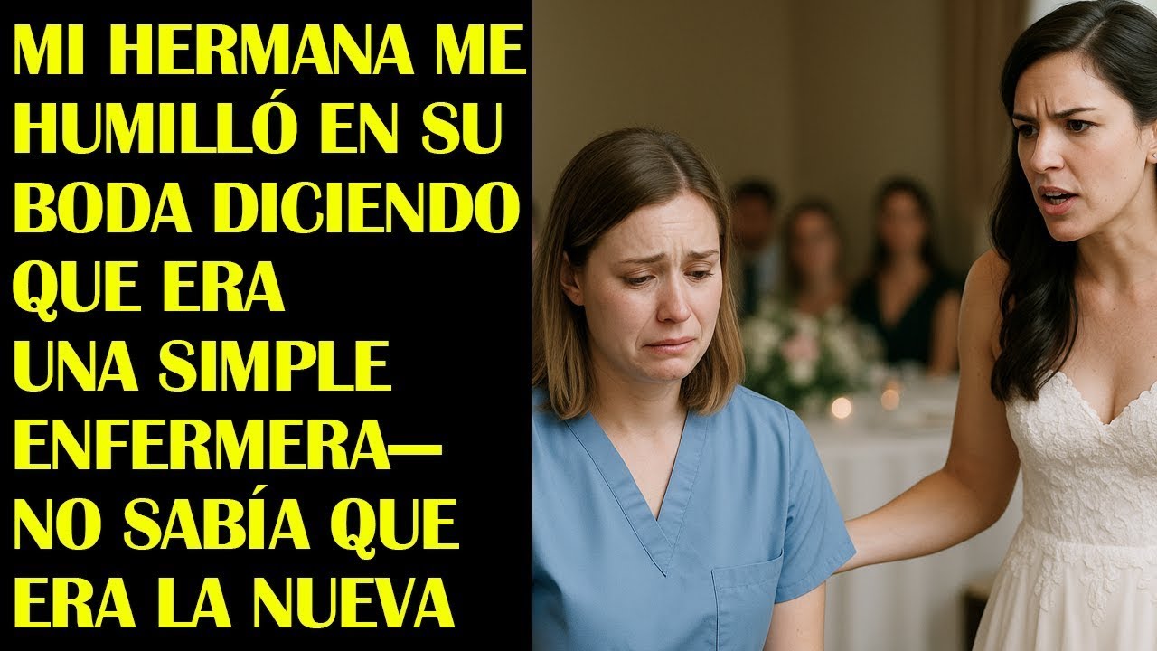 Mi Hermana Me Humilló en Su Boda Diciendo Que Era Una Simple Enfermera—No Sabía Que Era La Nueva