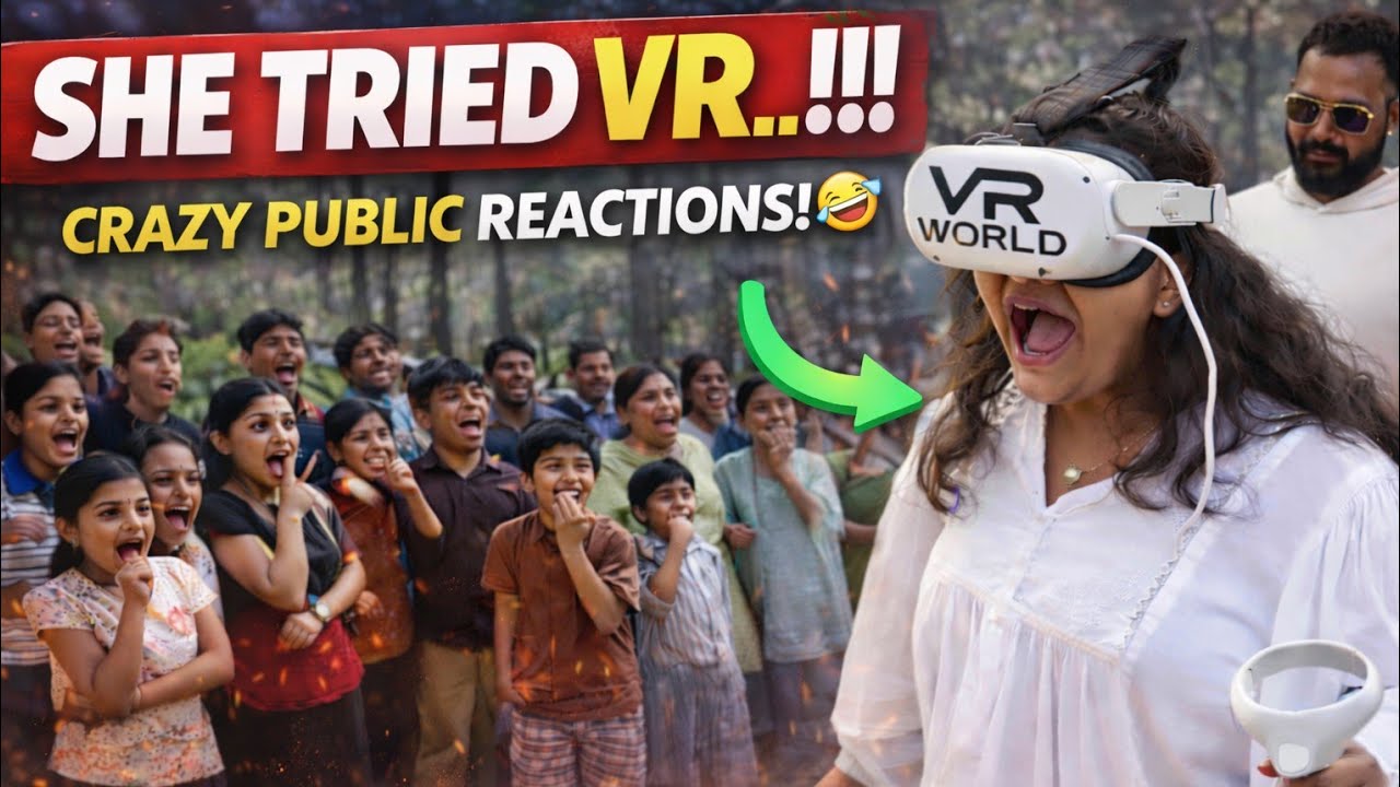 She Tried VR 😂 Crazy Public Reactions! | Day 3 Honnavar