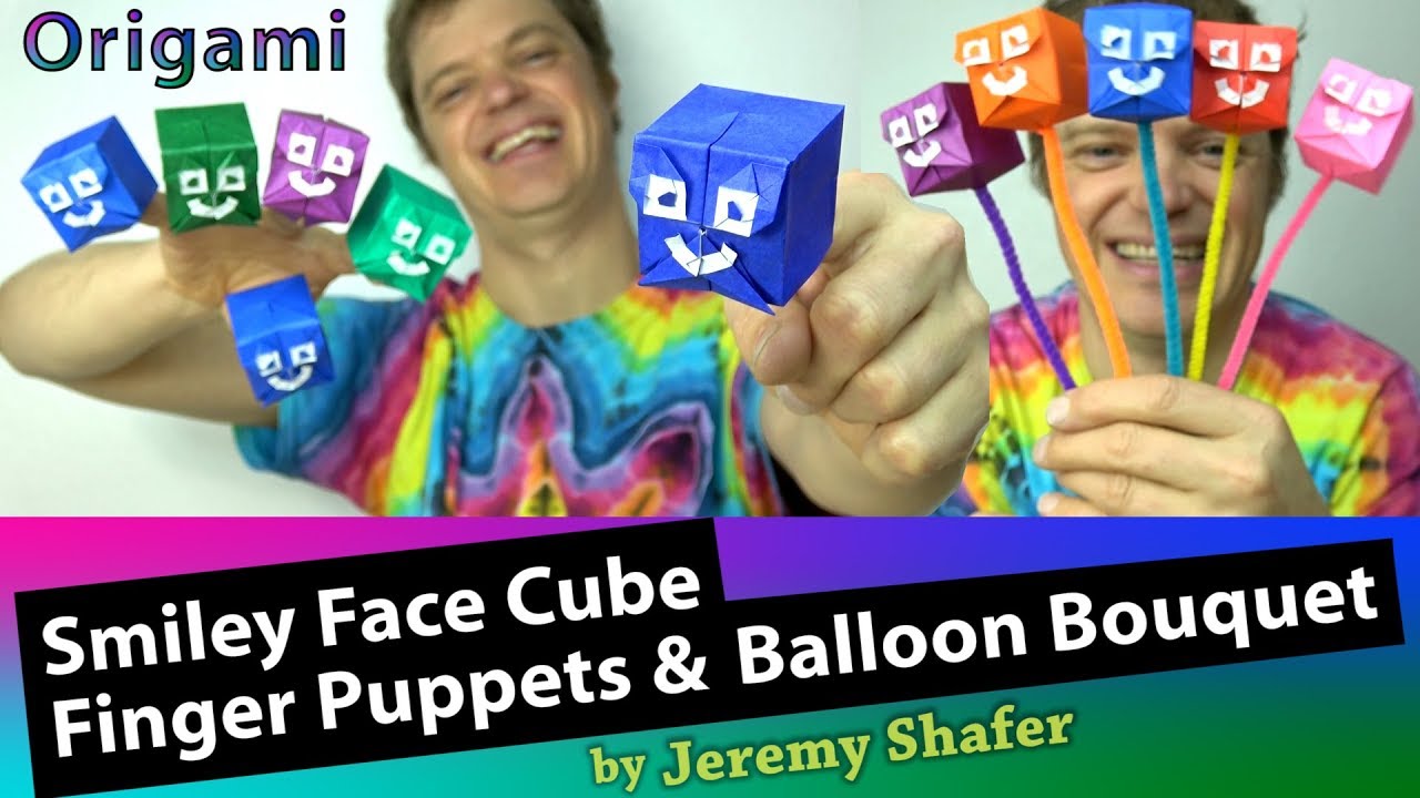 Origami Smiley Face Cube