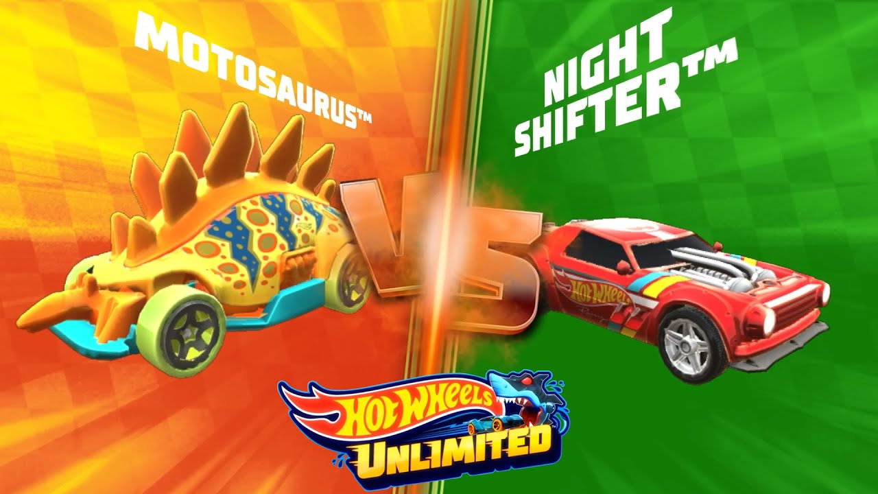 HOT WHEELS UNLIMITED 2 - Motosaurus Vs Night Shifter In World Tracks