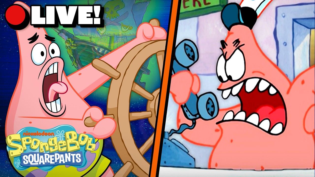 🔴 LIVE: Patrick Star's Funniest & Most Iconic Moments Marathon ⭐️ | Patrick Star