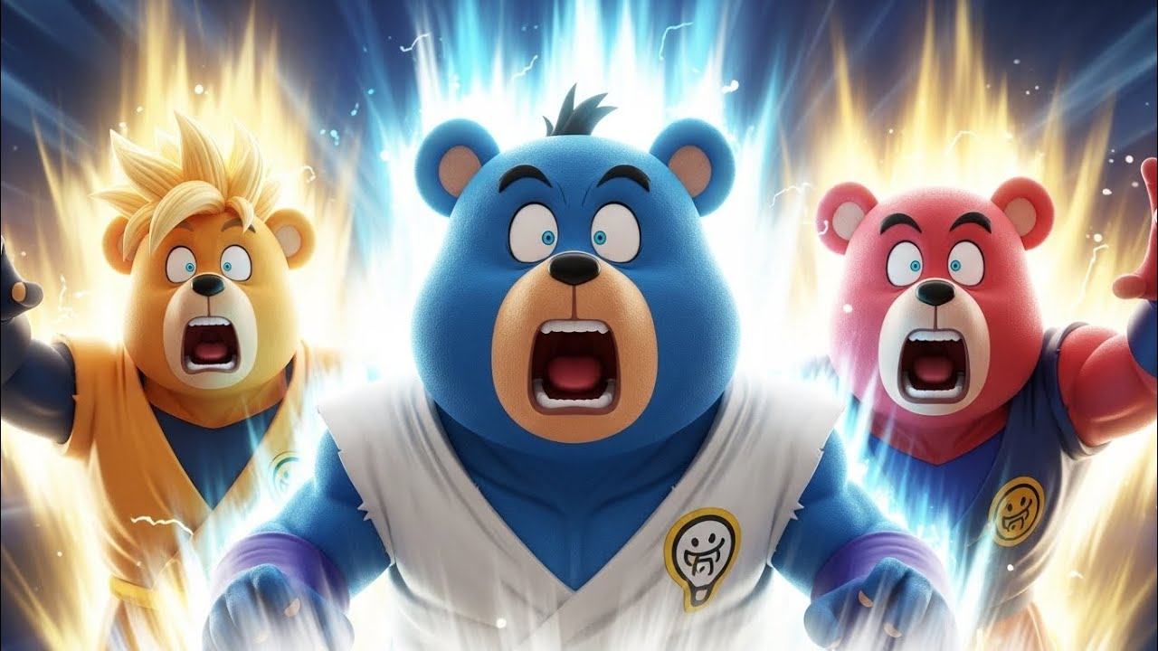 The Three Bears Transform Into Superheroes in a Dragon Ball World! 😱🔥
