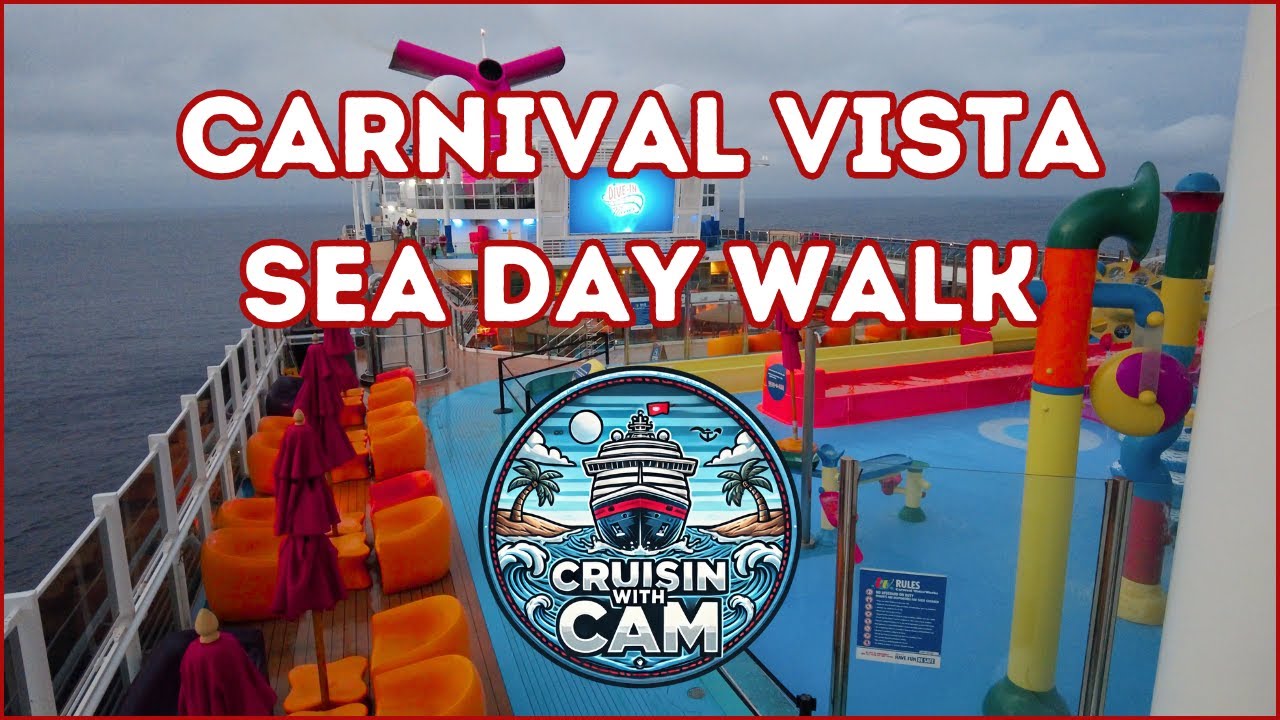 Carnival Vista Ship Tour | Outer Decks, Serenity, Water Park & More!