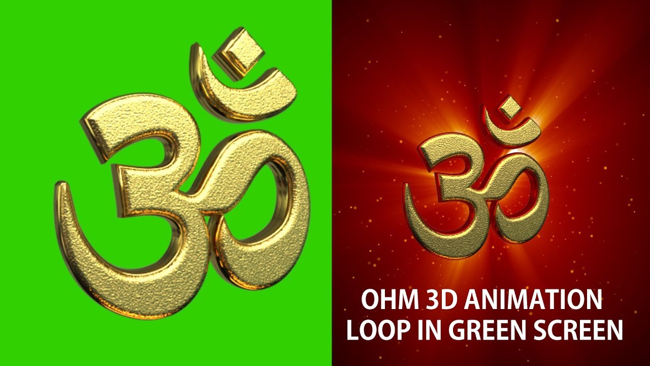 ohm animation in green screen | VFX Footage|Chroma Key with Green Screen