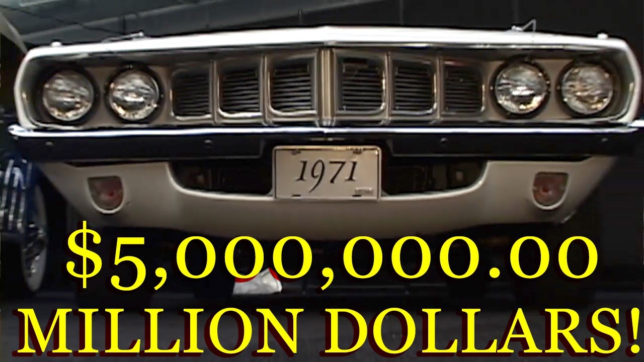$5,000,000.00 Million Dollar 1971 Hemi Cuda Convertible 1 of 7 Canada Export Auction Price #hemi