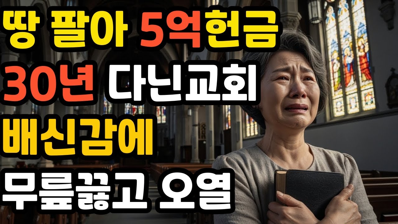 [신앙간증]땅 팔아 5억 헌금했더니 명단에 제 이름이 없었습니다 | 67세 집사의 고백