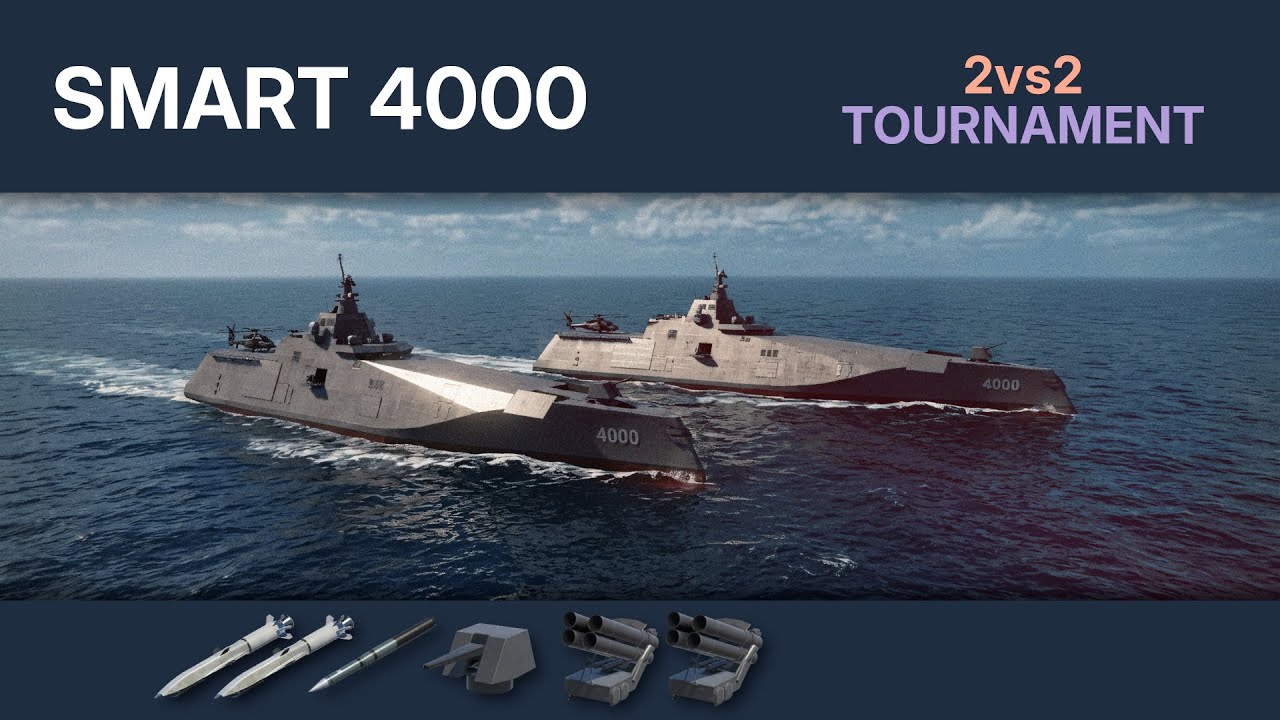 Smart 4000. 2vs2 Tournament. Modern Warships