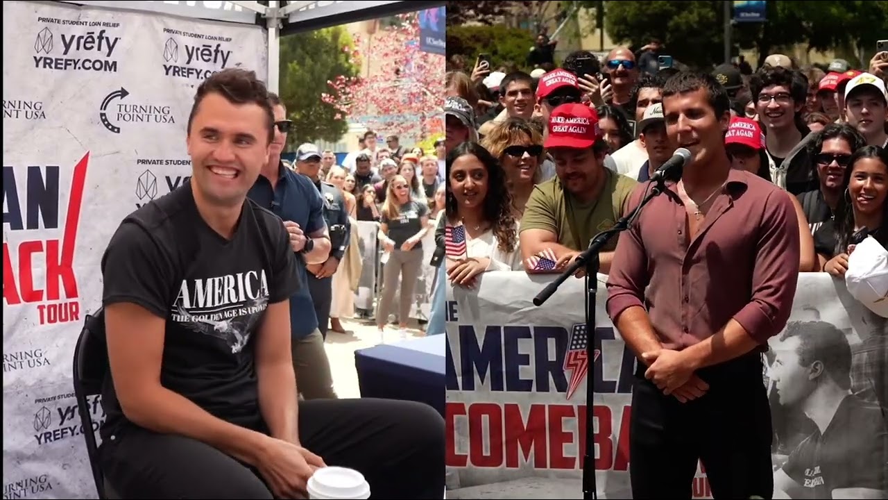 The Italian Stallion with Charlie on his last YouTube post. This Legal Immigrant gets it!