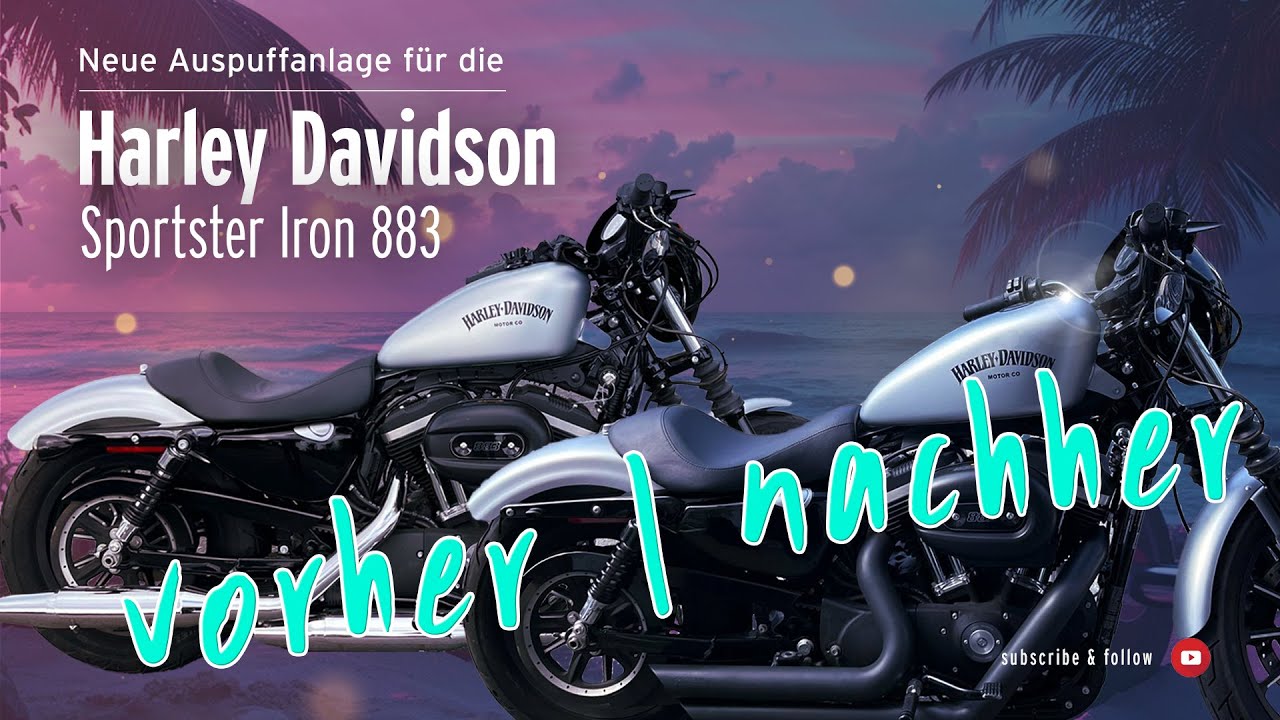 Harley Davidson Sportster 883 neuer Auspuff
