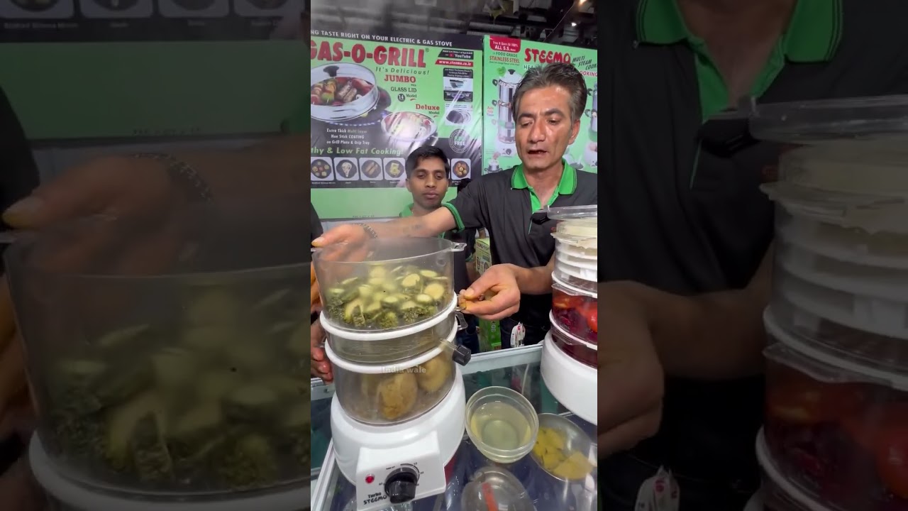 बस पानी डालो और भाप से पकाओ 😱 Steemo Cooker से No Oil Healthy Cooking
