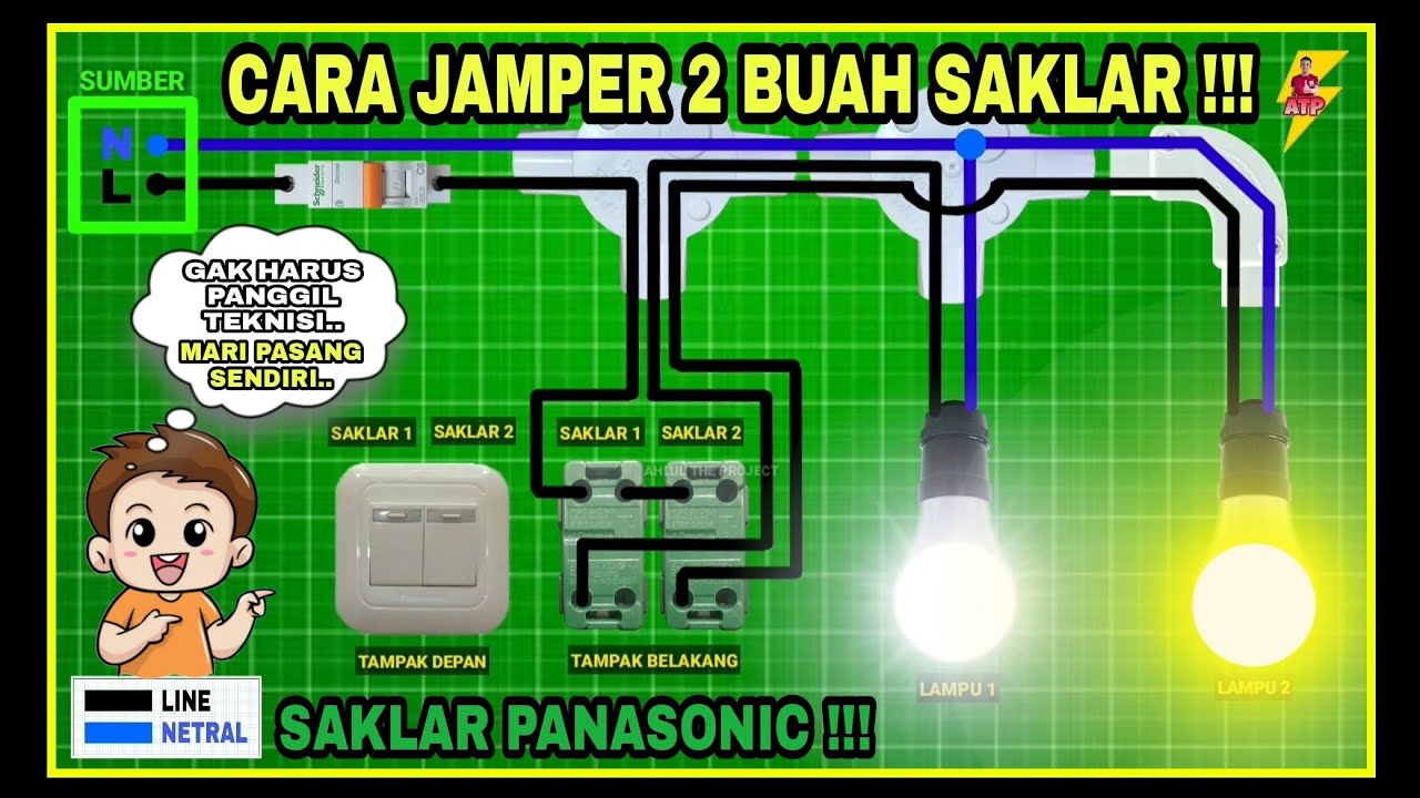 🟡 CARA BENAR MEMASANG DAN JAMPER SAKLAR SERI 2