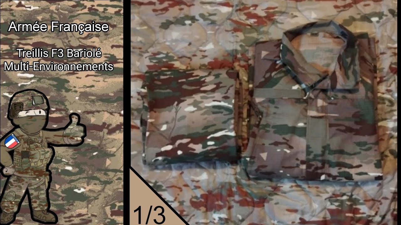 Présentation du nouveau Treillis F3  Bariolé Multi Environements (BME) de l'Armée Française Partie 1
