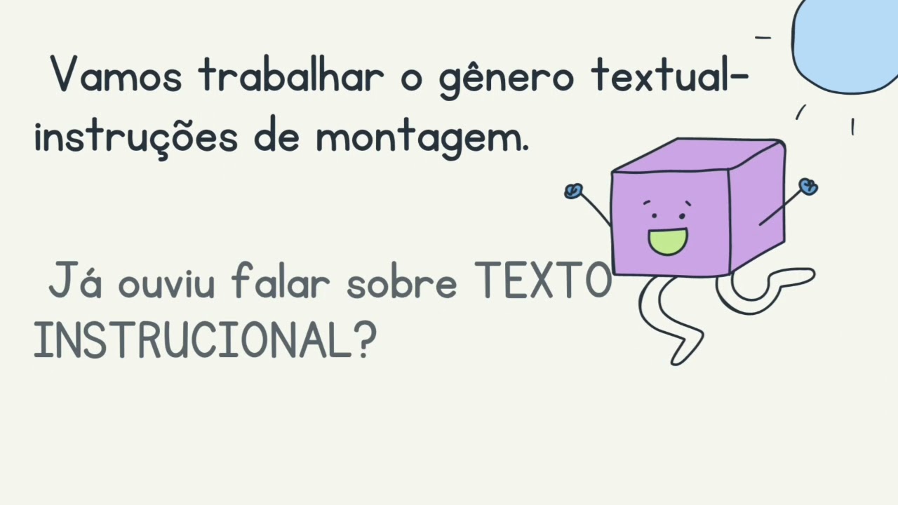 G&Ecirc;NERO TEXTUAL- TEXTO INSTRUCIONAL.