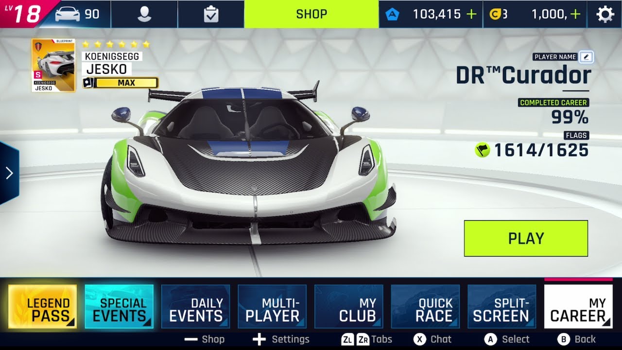 1 Billion Credits [Asphalt 9]
