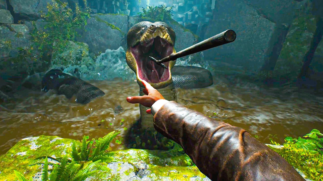 Indiana Jones and the Great Circle - Giant Snake Boss Fight (4K)