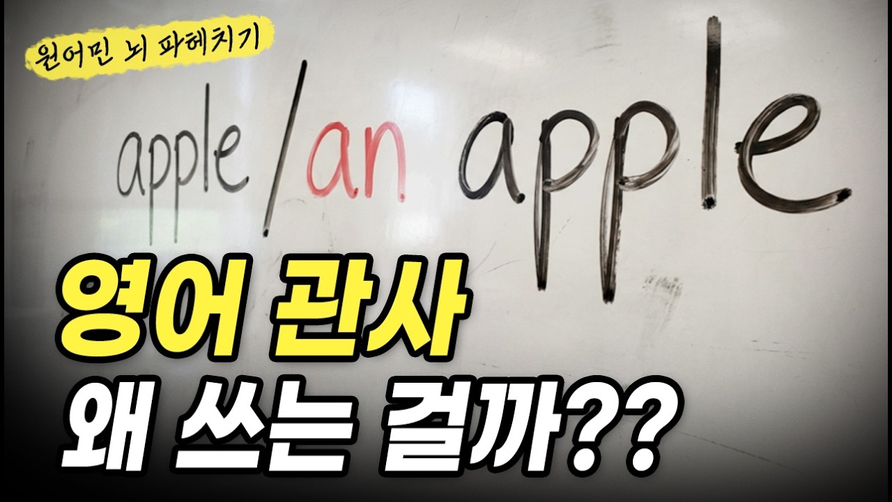 [복습용 AI 프롬프트 제공] 관사는 도대체 왜 써요? 지금껏 헷갈렸던 관사 개념을 한 방에!
