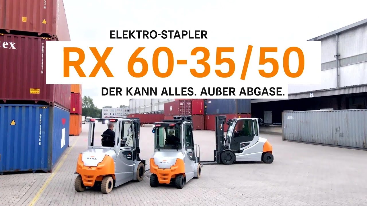 STILL Elektrostapler RX 60-35/50 - Der kann alles. Außer Abgase.