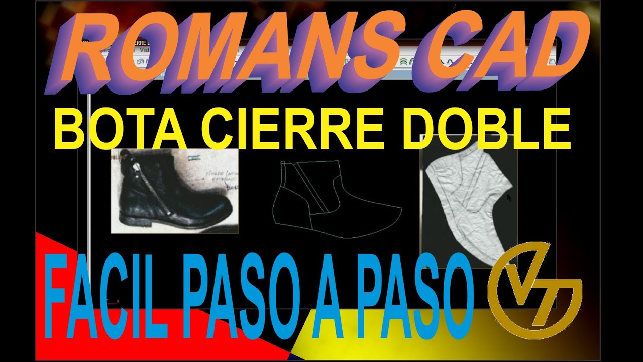 Botineta patronaje y desarrollo en Romans Cad y cambre de piezas. Víctor Tyubalin diseño de calzado