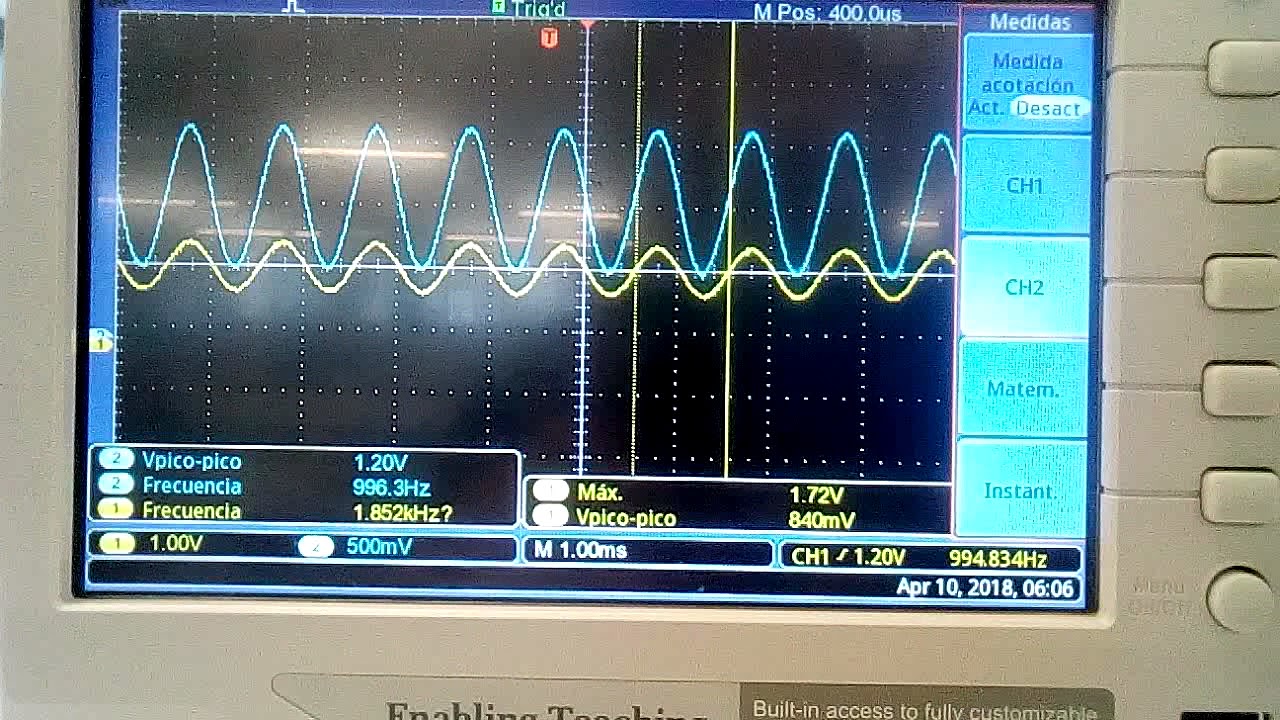 Muestreo de se&ntilde;al senoidal con Arduino Due