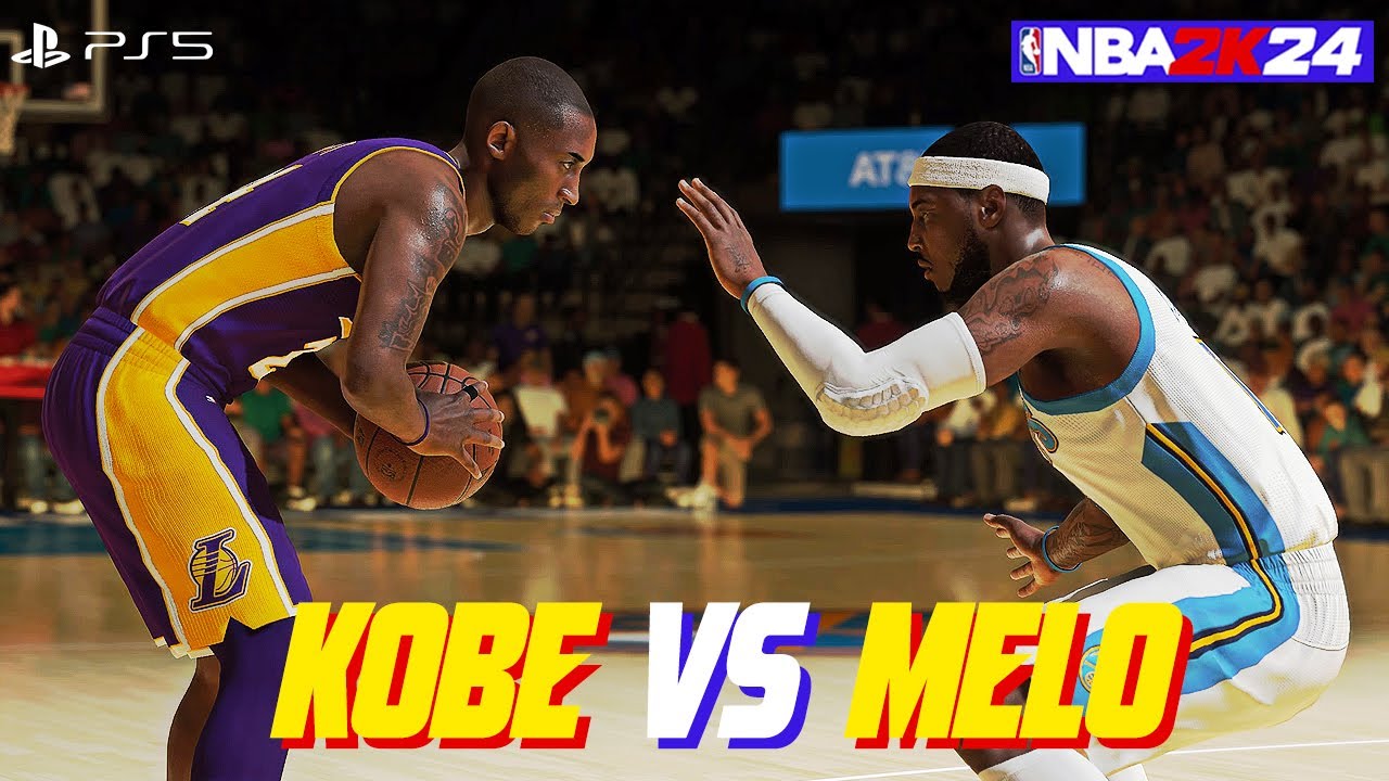 NBA 2K24 Kobe Bryant vs Carmelo Anthony! CLASSIC BATTLE! (PS5 Gameplay)