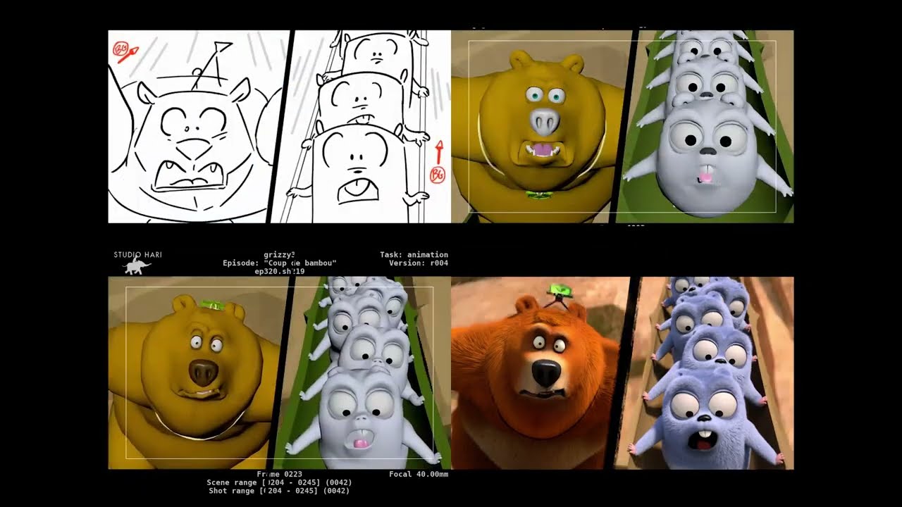 From Sketch to Screen 🎬 Behind Grizzy and the Lemmings’ Bamboo Warfare Episode ✏️