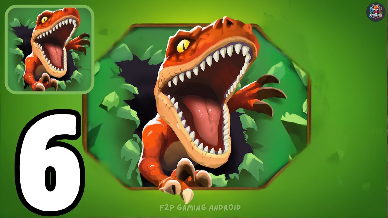 Raptor Evolution - Gameplay Part 6 Evo Lv.5 Elimininate Huge Crocodile (iOS, Android)