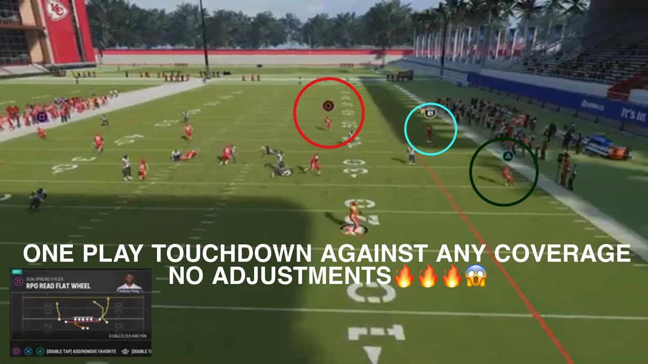 How to score a one play touchdown in Madden 23 against all coverages (no adjustments)