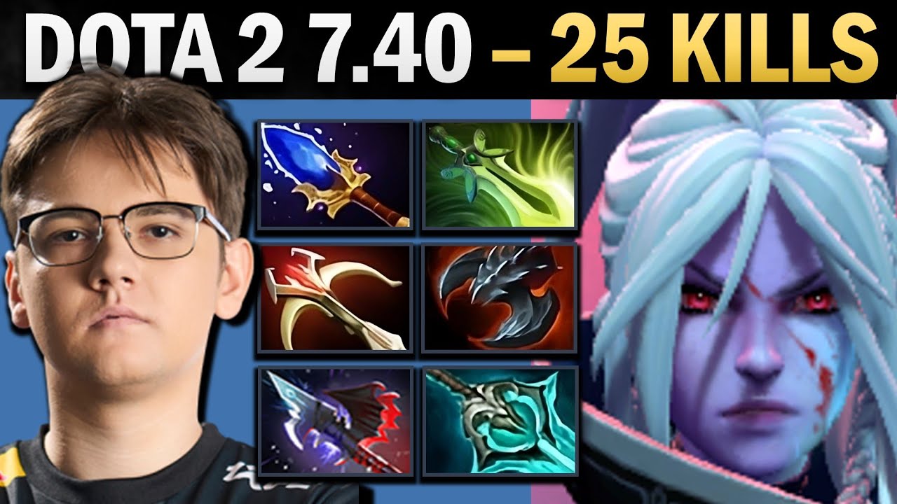 Drow Ranger Pro Carry with Disperser and 25 Kills - Gameplay Dota 2
