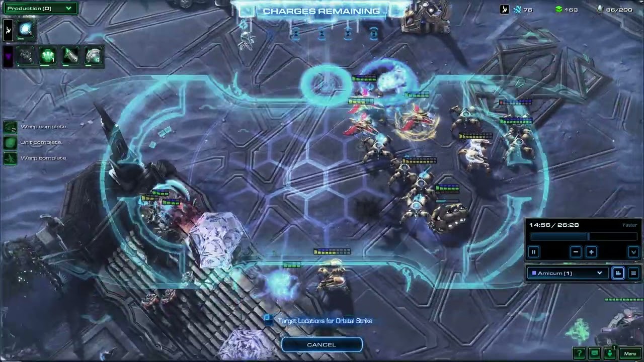 Запис бою SC2 №6 | 1 серія (з 2) | вигляд бою від Amicum | Co-op Missions | Temple of the past