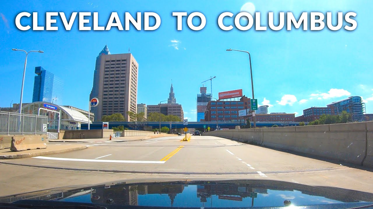 Cleveland to Columbus Ohio - Timelapse Drive 4K
