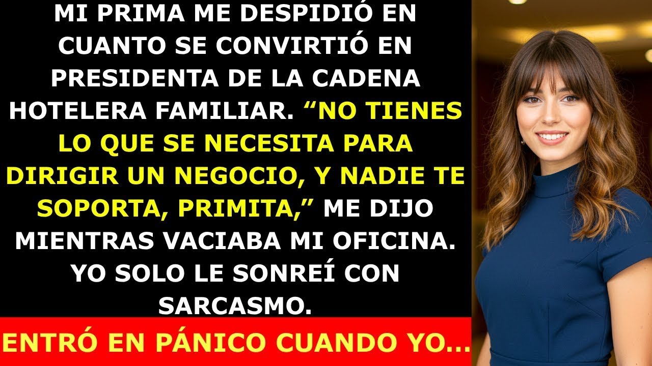 Mi Prima Me Despidió en Cuanto Se Hizo Presidenta del Hotel Familiar— Pero Entró en Pánico Cuand