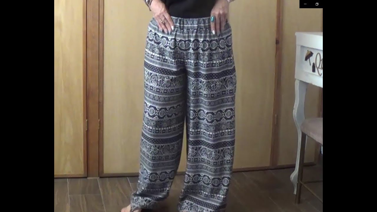 Como hacer el pantalón tipo palazzo en  15 minutos   clase # 9