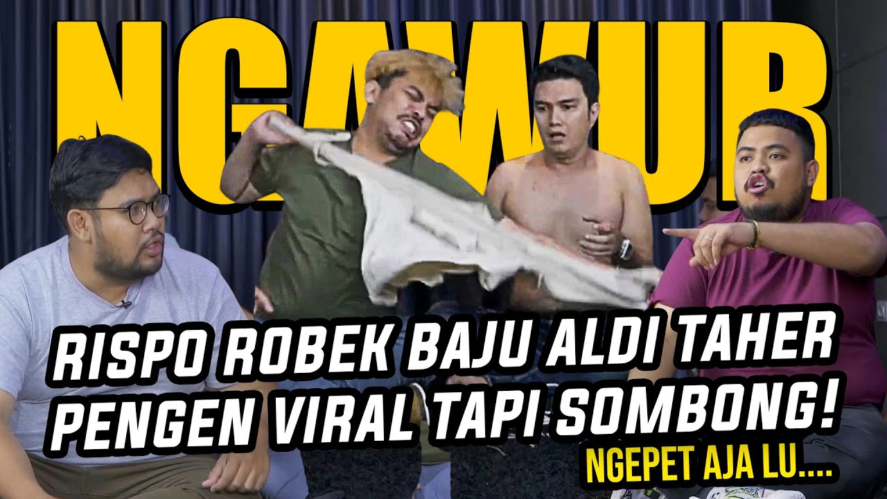 NGAWUR: ALDI TAHER BIKIN RISPO DAN RIGEN NGAMUK! KATA ISTRINYA ALDI TAHER EMANG STRES