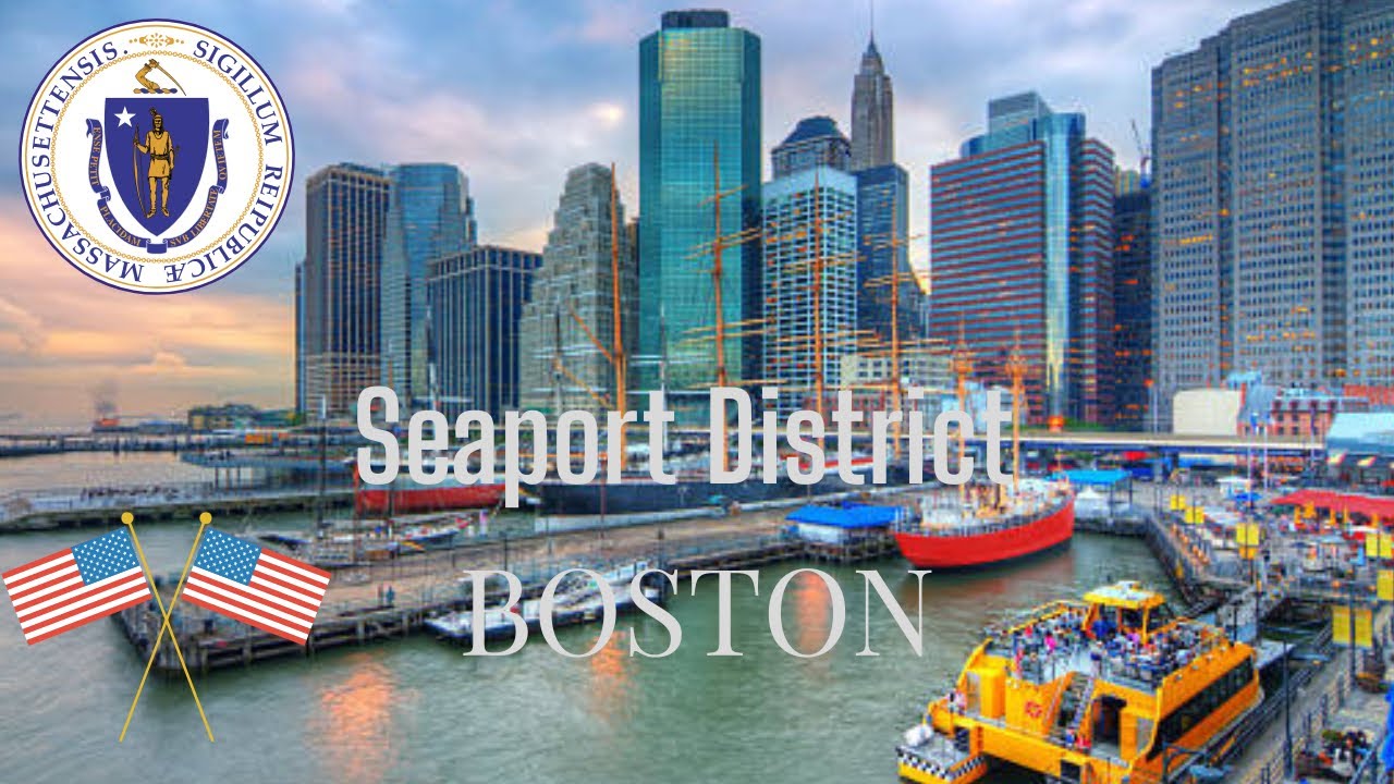 The Boston Seaport District (4K)Drive Tour🇺🇸.