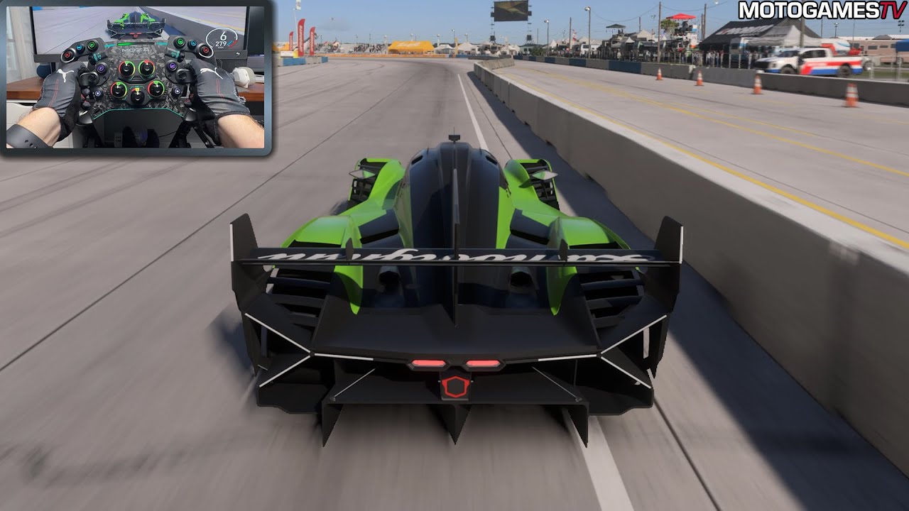 Forza Motorsport (2023) - 2024 Lamborghini SC63 | Moza DD R9 Gameplay