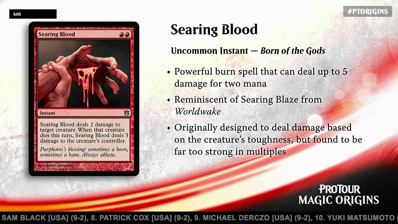 Pro Tour Magic Origins Tournament Center: Inside Standard with Randy Buehler