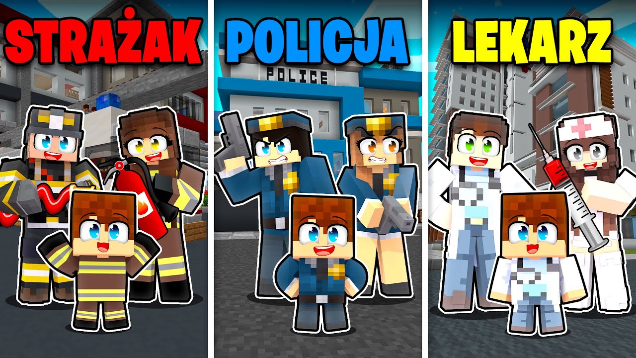 ПОЖАРНЫЙ ПРОТИВ ПОЛИЦЕЙСКИХ ПРОТИВ СЕМЬИ ВРАЧЕЙ в Minecraft!