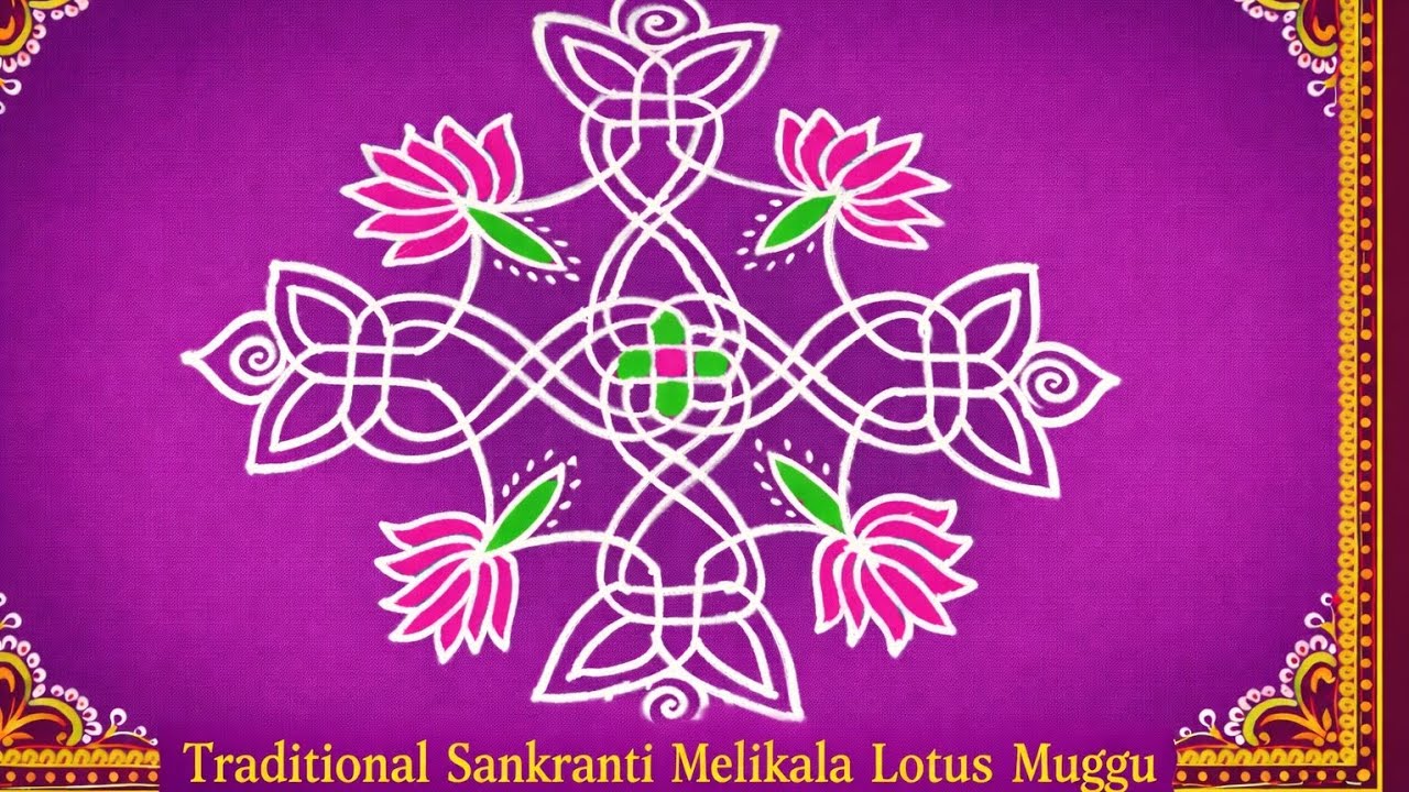 Sankranti special melikala muggu Rangoli 