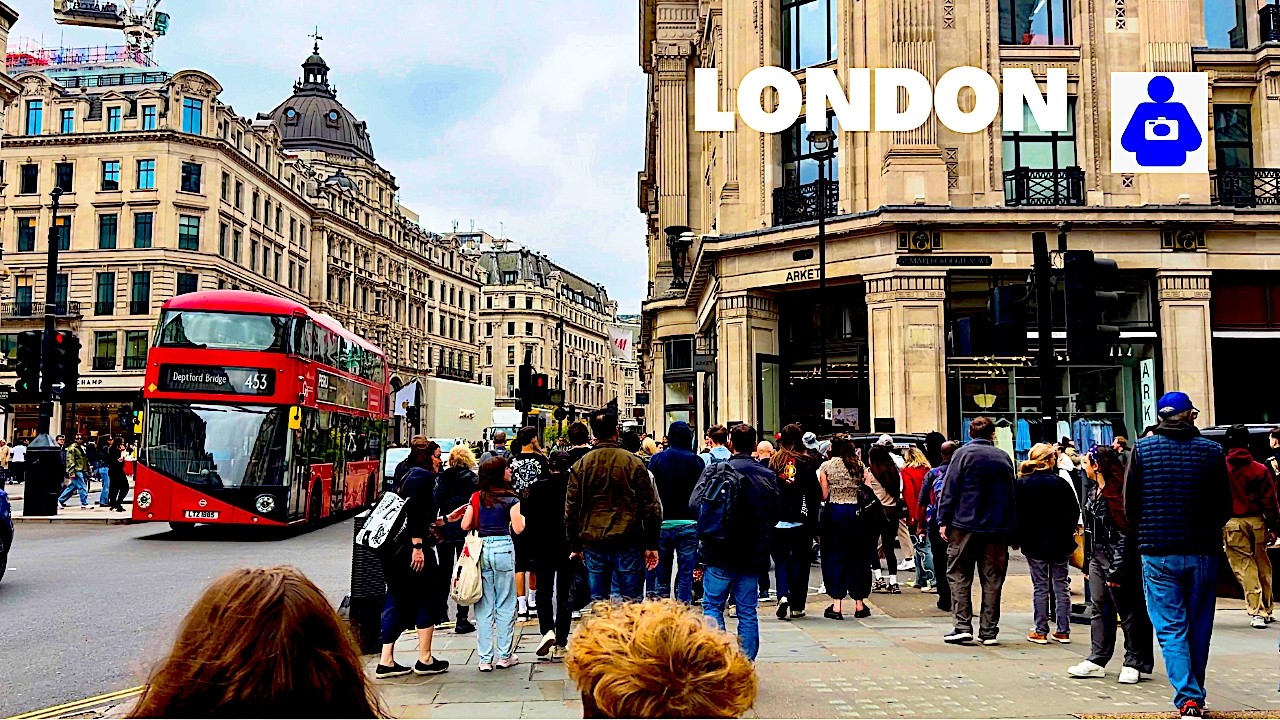 London Walk 🇬🇧 REGENT & OXFORD Street to Piccadilly Circus | Central London Walking Tour [4K HDR]