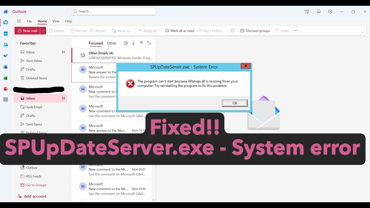 How to fix SPUpDateServer.exe System error in Windows 11