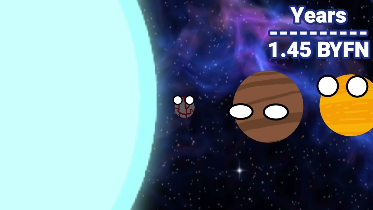 Timeline of an A-Type Star #planetballs