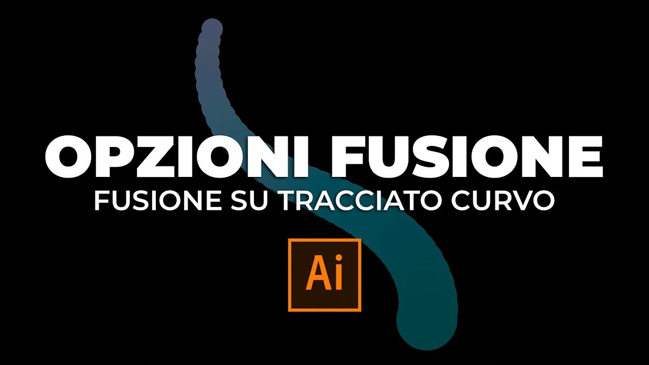 ILLUSTRATOR - Creare una fusione su un tracciato curvo