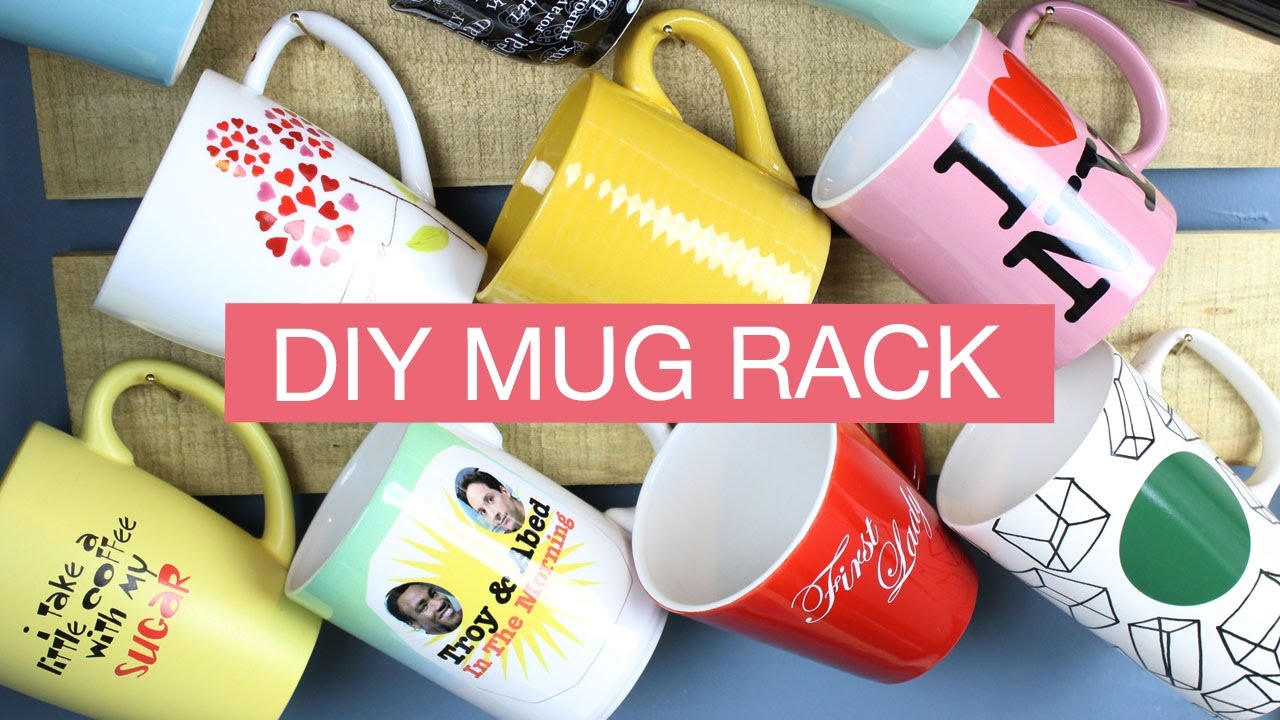 DIY Shabby Chic Mug Rack | parejeda