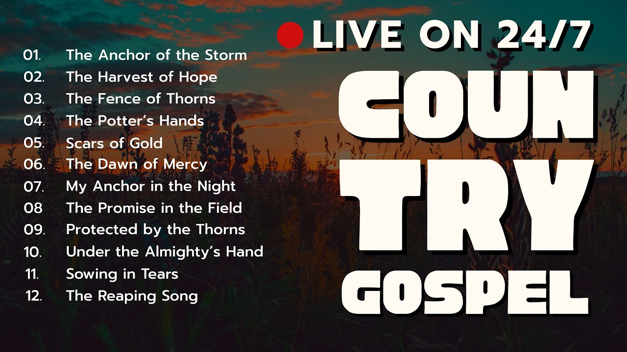 Relaxing Country Gospel Music 24/7 🤠 Peaceful Christian Country Songs