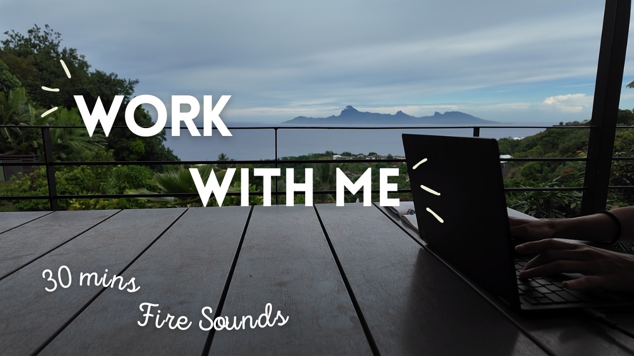 WORK WITH ME 30 MINS & GET THINGS DONE 🔥 Fire crackling  💪 no music