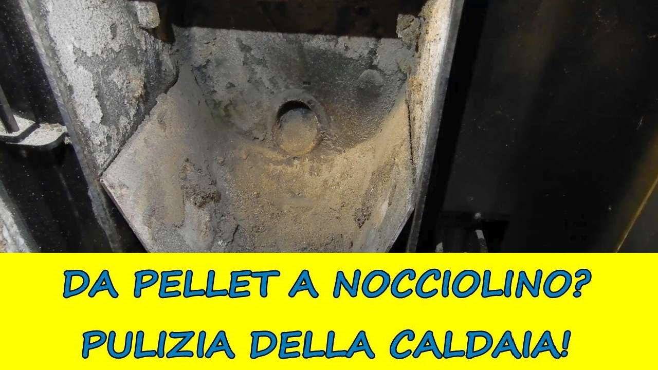 Vuoi usare il NOCCIOLINO al posto del PELLET? Pulizia di una caldaia alimentata a NOCCIOLINO!