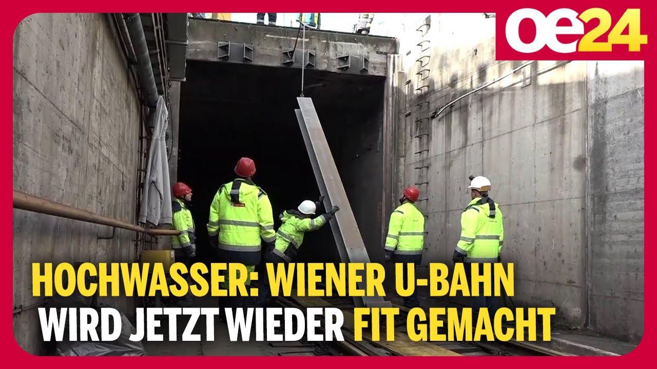 Hochwasser: Wiener U-Bahn wird jetzt wieder fit gemacht
