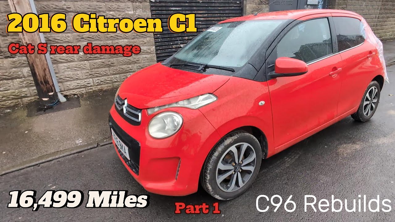2016 Citroen C1 Flair Puretech Cat s 16,499 miles